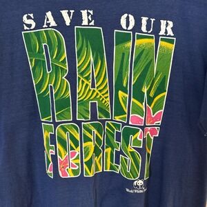 Vintage 1990s WWF "Save Our Rainforest tshirt
